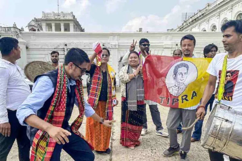 Tipra Motha sweeps Tripura tribal council polls, wins 24 of 28 seats