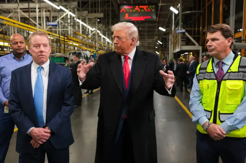 Ford Reportedly Suspends Line Worker For Heckling Trump During Factory Tour: Donors Rush To Support Employee