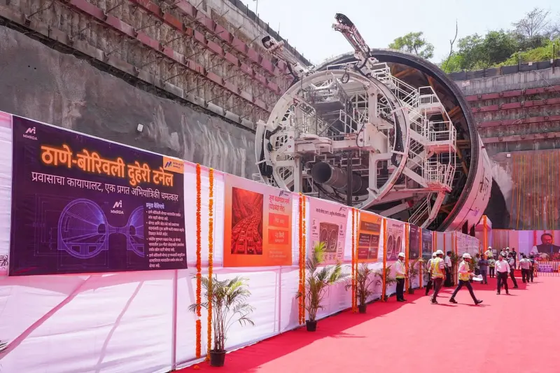 Groundbreaking Held for India's First Pod Taxi Project In BKC; Tunnelling Begins For Thane-Borivali Twin Tunnel