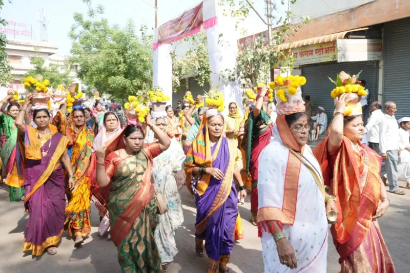 भगवंत प्रकटदिन उत्साहात साजरा; कीर्तन, नगर प्रदक्षिणात भाविकांचा उस्फूर्त सहभाग