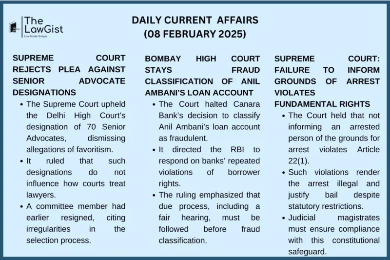 DAILY CURRENT AFFAIRS (08 FEBRUARY 2025)
