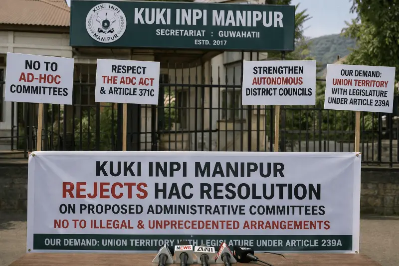 Kuki Inpi Manipur opposes HAC resolution on hill administrative committees