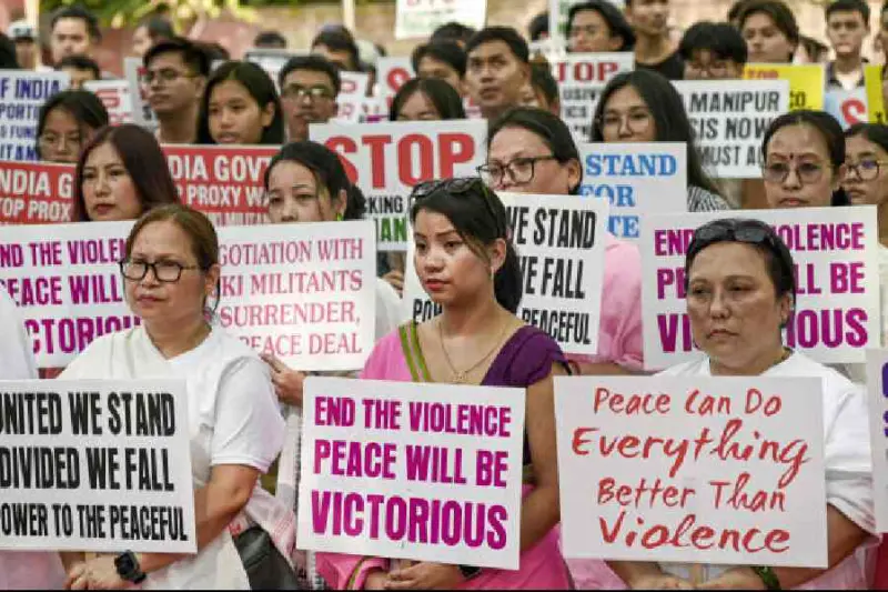 Manipur conflict anniversary sees Meitei, Kuki-Zo protests across India, peace call