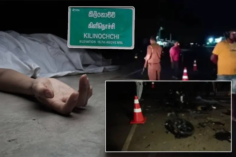 கிளிநொச்சியில் பாரிய விபத்து : இளைஞர்கள் இருவர் ஸ்தலத்தில் பலி!