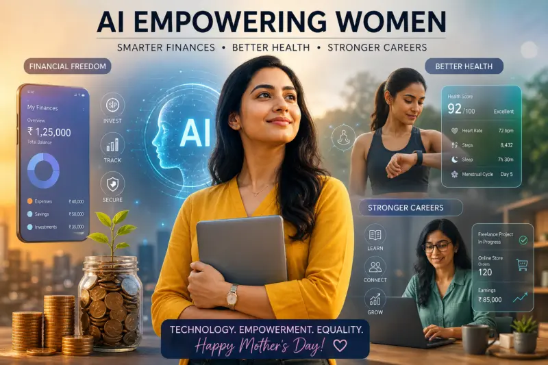 Mother's Day 2026: How AI and Apps Are Helping Women Take Charge of Money, Health, and Careers