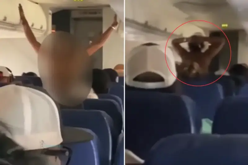 Viral Video: Why? Female Passenger Strips Naked on US Flight, Stuns Crew and Travelers for 25 Minutes