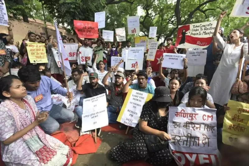 Meitei group launches civil disobedience over removal of Manipur's name from bus