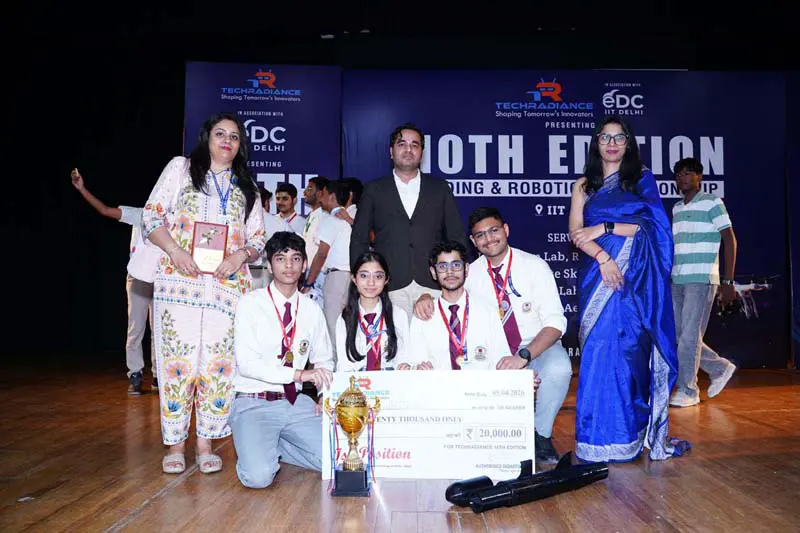 KCPS shines at IIT Delhi's National Techradiance C'ship