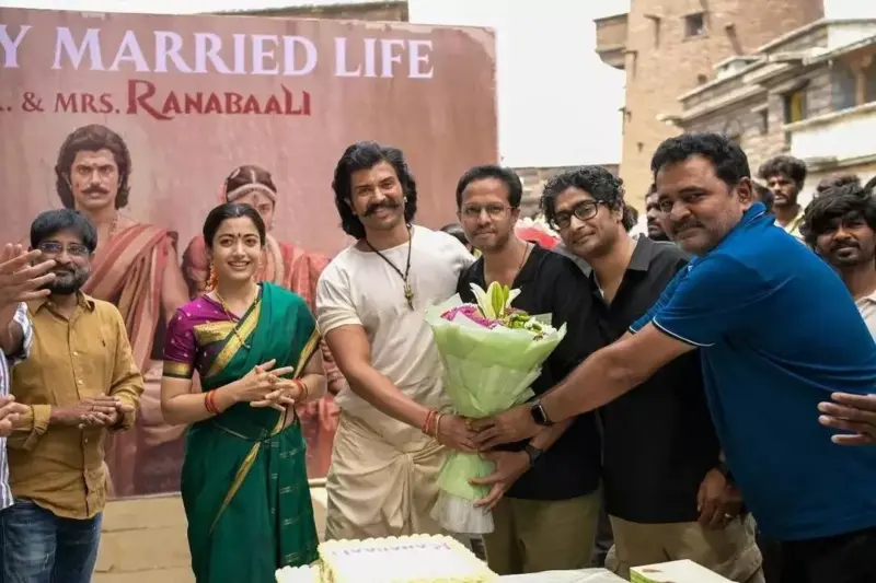 Rashmika Mandanna, Vijay Deverakonda begin 'Ranabaali' shoot, receive grand welcome on set