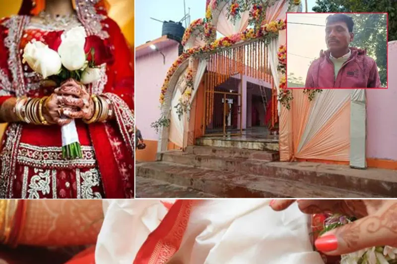 Bride suddenly went to the bathroom during the garland exchange, groom followed her, broke down crying upon seeing the scene, wedding did not happen