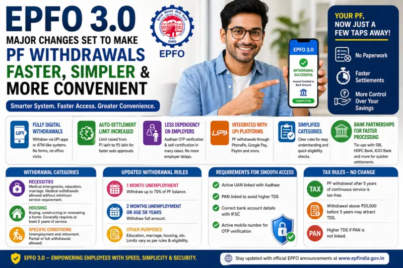 EPFO 3.0 Update: Faster PF Withdrawals, UPI Access and Simpler Rules Explained