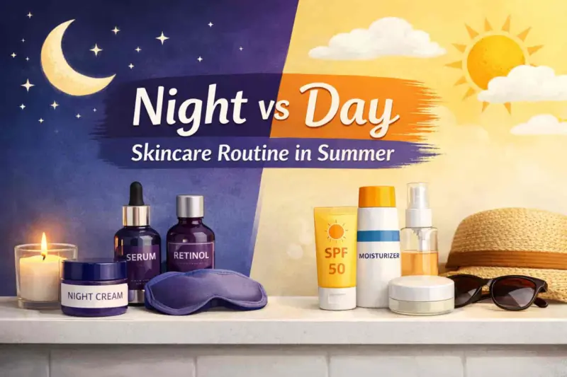 Morning vs Night Skincare Routine for Summer