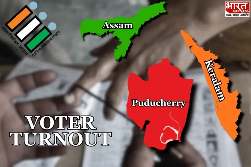 11:00 AM Voter Turnout Crosses 30% In Assam, Keralam, Puducherry