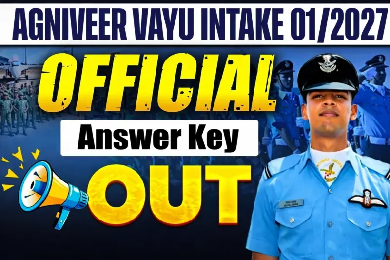 Indian Airforce Agniveer Vayu Intake 01/2027 Answer Key