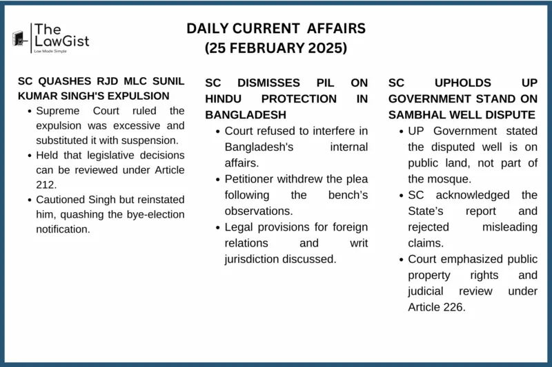 DAILY CURRENT AFFAIRS (25 FEBRUARY 2025)