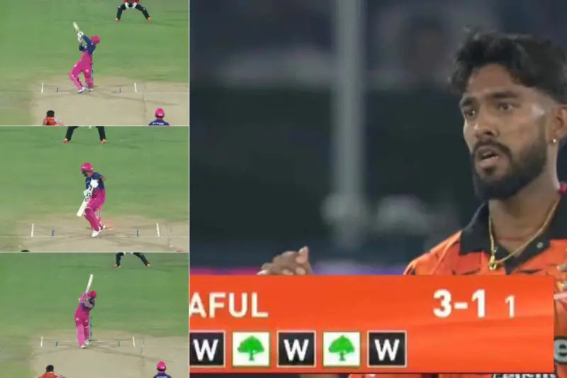 Praful Hinge Makes Dream Debut With Triple-Wicket First Over in SRH vs RR IPL 2026 Match [WATCH]
