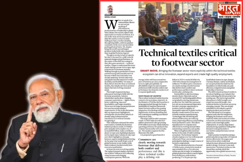 PM Modi Emphasises Expanding Role Of Technical Textiles In Footwear Industry Growth