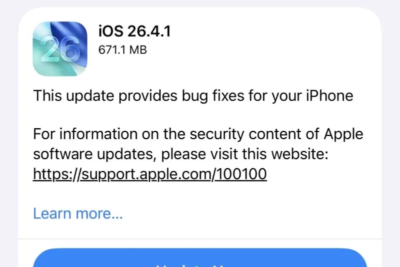 Apple Rolls Out iOS 26.4.1 Update: Fixes iCloud Issues, Stolen Device Protection, And Other Bugs-Check Everything About The New Release And Eligible Devices