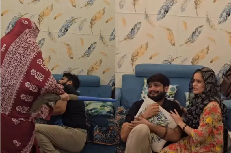 Viral Video: रात में झाड़ू से पिट रहे पति को बचाने आई बीवी की मदद पड़ी भारी, अक्ल देख यूजर्स बोले 'दुश्मन की जरूरत नहीं'