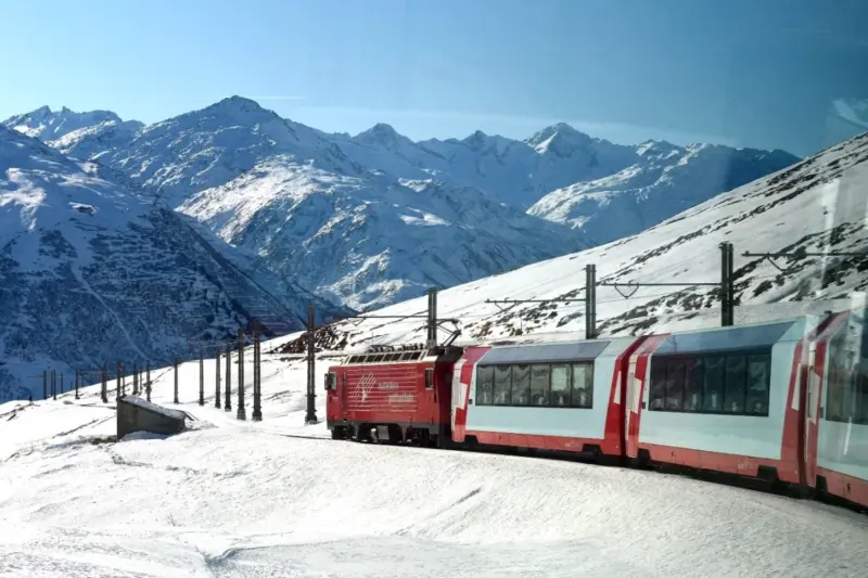 This Swiss Train Ride Through The Alps And A Ticket Can Cost Nearly Rs 1 Lakh