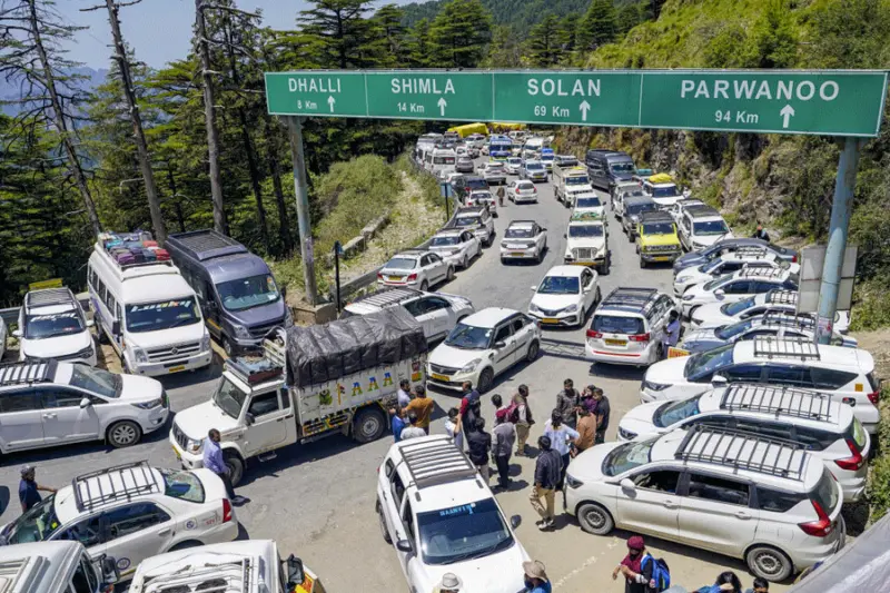 Heatwave rush to Shimla: 70,000 vehicles enter hill station in 72 hours