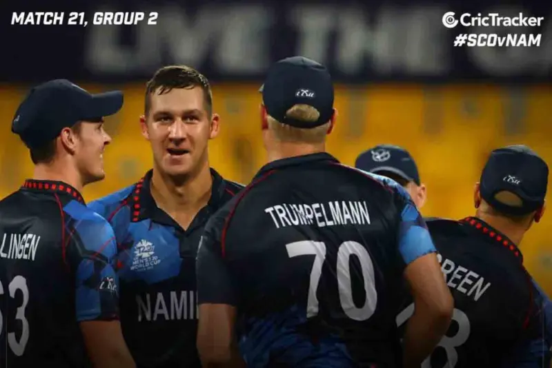 SCOvsNAM | తడబడ్డ స్కాట్లాండ్.. 4వికెట్ల తేడాతో నమీబియా గెలుపు