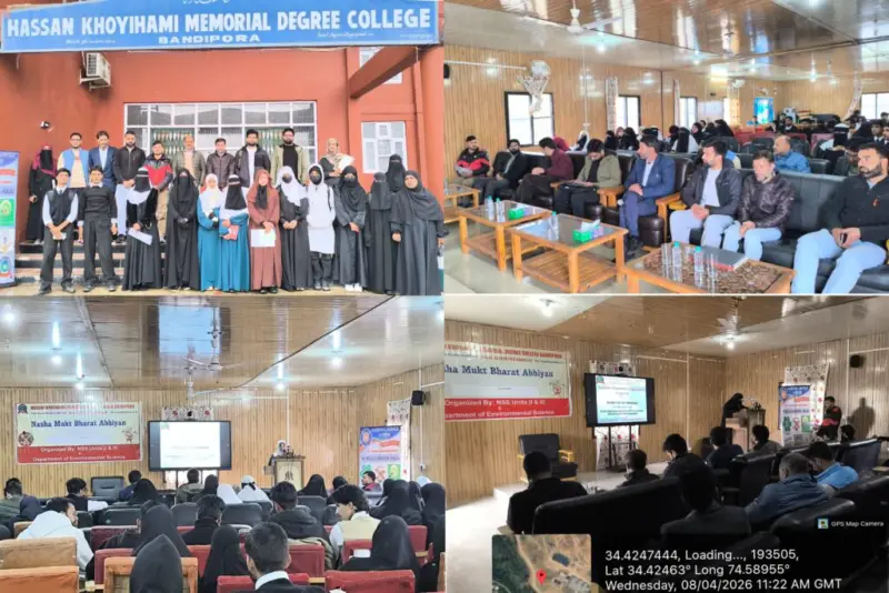 District Admin, GDC Bandipora organise Drug De-Addiction Awareness Programme under NMBA