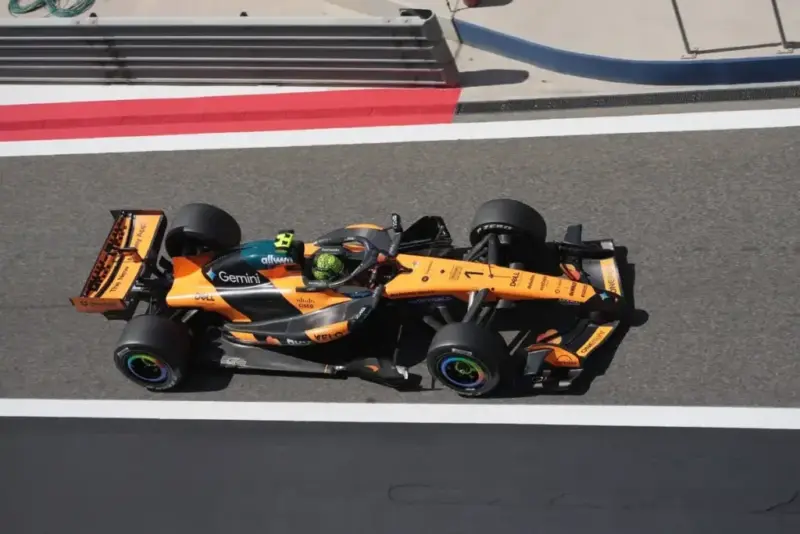 Lando Norris triumphs at F1 Bahrain test: Ferrari's innovative rear wing faces unexpected setback