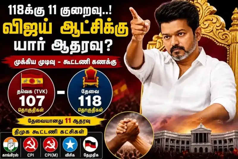 விஜய்க்கு முதலமைச்சர் சிம்மாசனம்.. ஆதரவு தெரிவிக்கும் திமுக கூட்டணி கட்சிகள்..? பரபர ட்விஸ்ட்!
