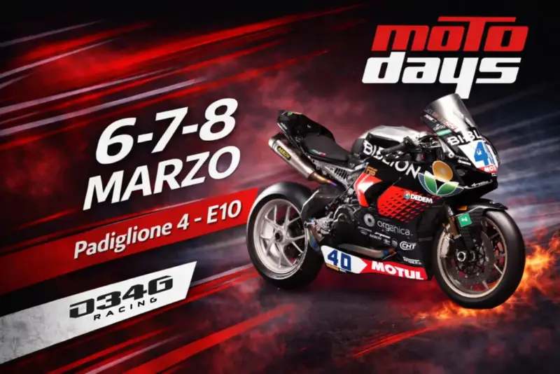 D34G Racing brings World Supersport energy to Motodays 2026 at Fiera di Roma