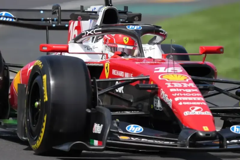 Charles Leclerc dominates early 2026 Australian GP practice while McLaren and Aston Martin struggle