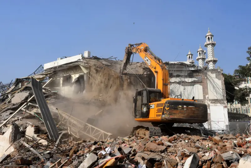 Illegal property of gangster Kaushal Chaudhary bulldozed in Gurugram