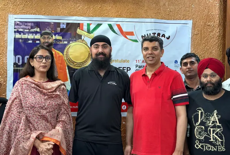 Nutraj felicitates Para Asian  gold medalist Chandeep