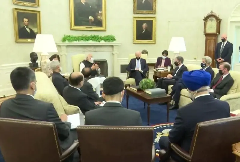 మోదీ - బైడెన్‌లతో అక్కడ ఎవరెవరున్నారంటే....