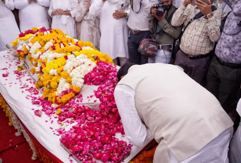 ​A Somber Homecoming: CM Mohan Yadav pays tribute as Ujjain student's remains arrive from Canada