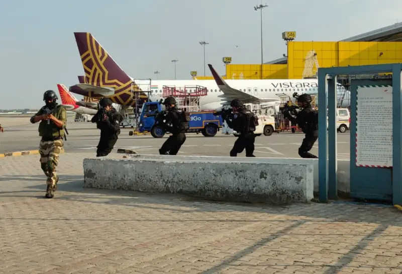 CISF Leads Joint Counter-Terror Exercise at Delhi Airport, Tests Multi-Agency Coordination
