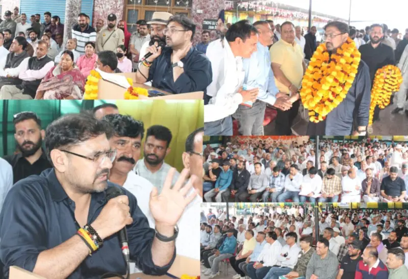 Satish Sharma holds public outreach meeting at Khour, reviews development projects