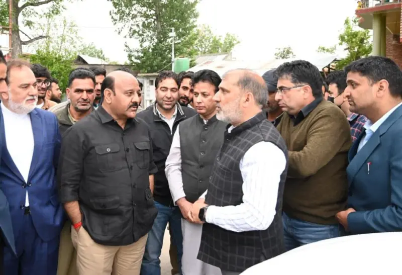 Dy CM visits Shopian; reviews development works, stresses expeditious completion