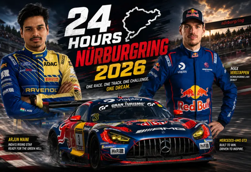 24 Hours Nurburgring 2026 Qualifying Results: Max Verstappen Racing Secures P4 as India's Arjun Maini Qualifies Inside Top 10