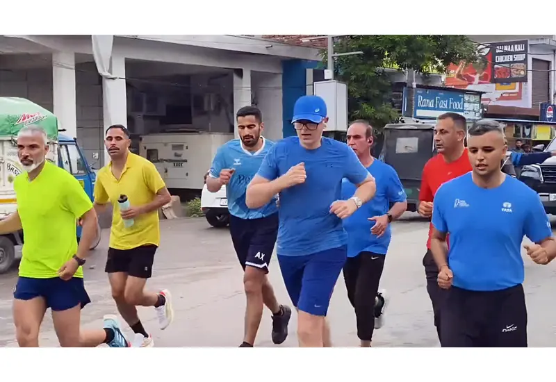 Omar's  morning jog sparks fitness buzz among locals