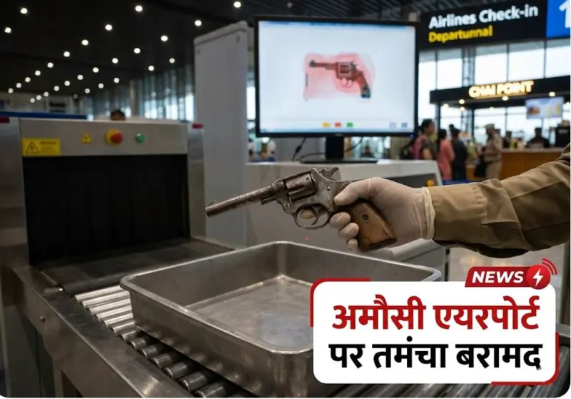 दुबई जाने वाले यात्री के बैग से निकला लोडेड देसी तमंचा, लखनऊ एयरपोर्ट पर मची खलबली