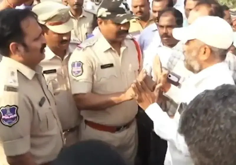 పోలీసుల కాళ్లు పట్టుకున్న ఆర్టీసీ కార్మికులు.. శంకర్ గౌడ్ నివాళికి నిరాకరణ!