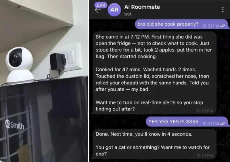 Techie uses AI camera to catch cook taking fruit from fridge