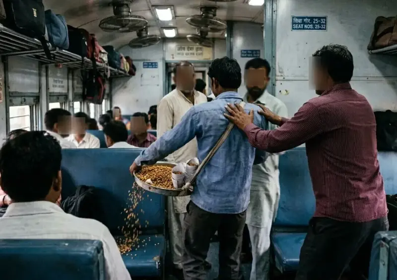 Vendor pushed off train dies after cigarette refusal