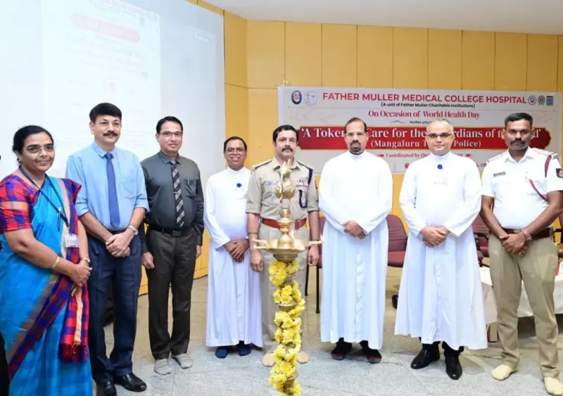 Father Muller hospital honours traffic police on World Health Day