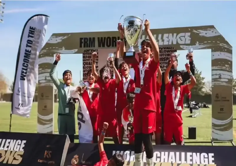 India U12 team wins Real Madrid youth football title