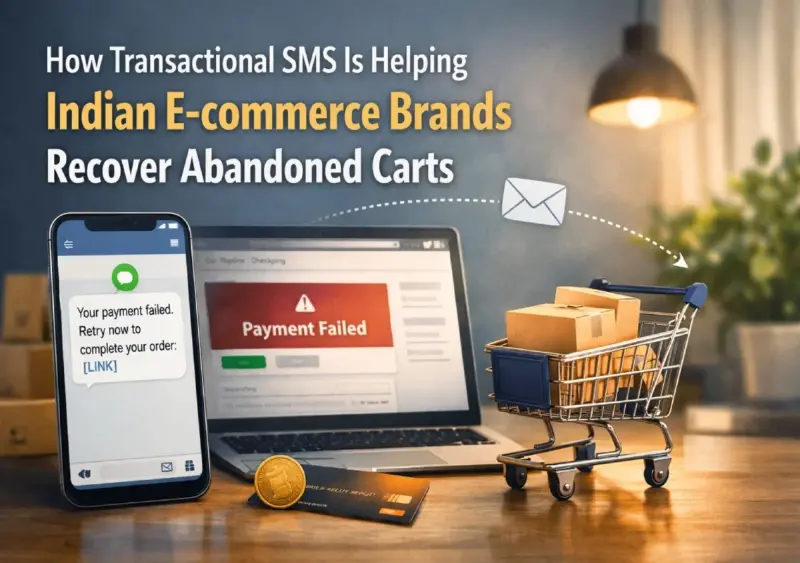 How Transactional SMS Is Helping Indian E-commerce Brands Recover Abandoned Carts