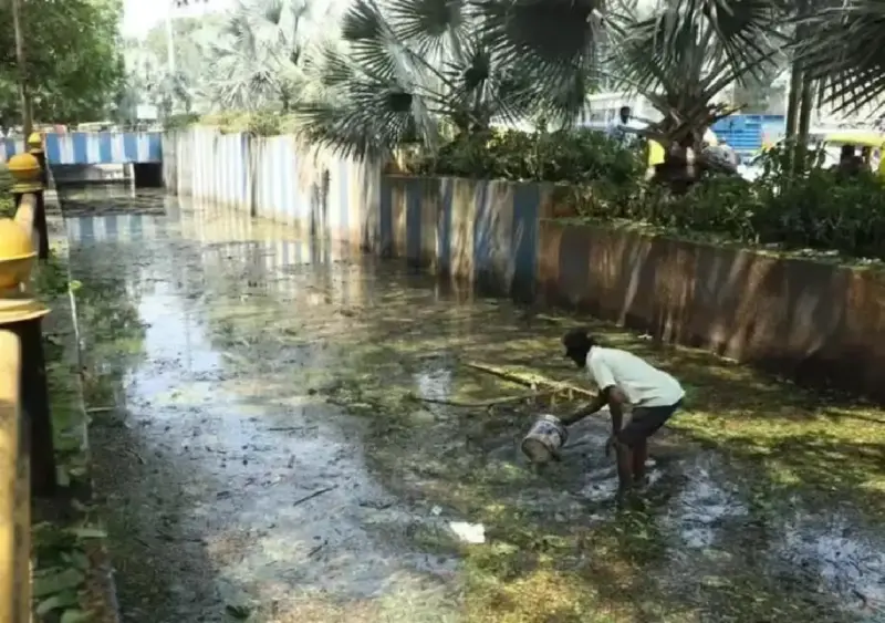 K.R. Circle underpass floods again, reviving safety fears