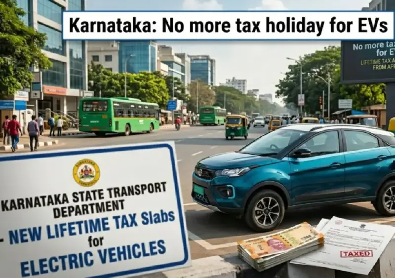 Karnataka ends EV tax exemption, electric cars costlier now