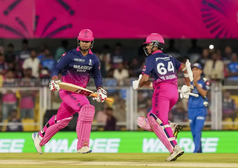 IPL 2026: Jaiswal, Sooryavanshi Fireworks Sink MI in Rain-Hit Clash